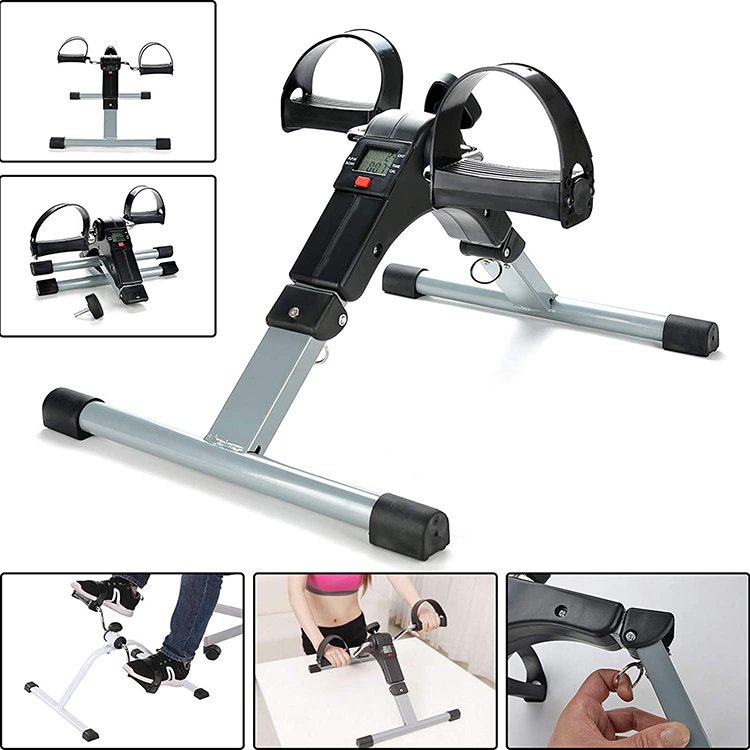 Indoor Health Recovery Pedal Exerciser Arms And Legs Mini Exercise Bike Mini Cross Trainer For Elderly