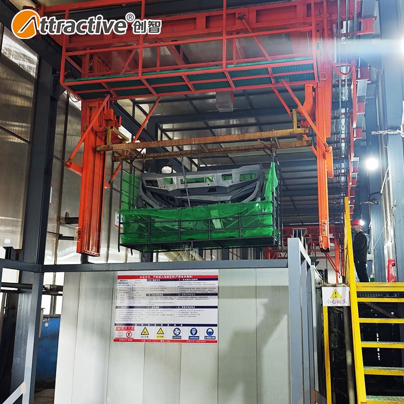 Attractivechina Customized Gantry Type Hanging Pretreatment Line Automobile Bumper Painting Line