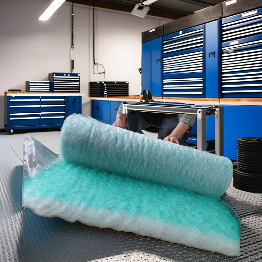 Customized Painting and Baking Room Filter Material Export Fiberglass Cotton Paint Mist Felt for Body Repair Equipment
