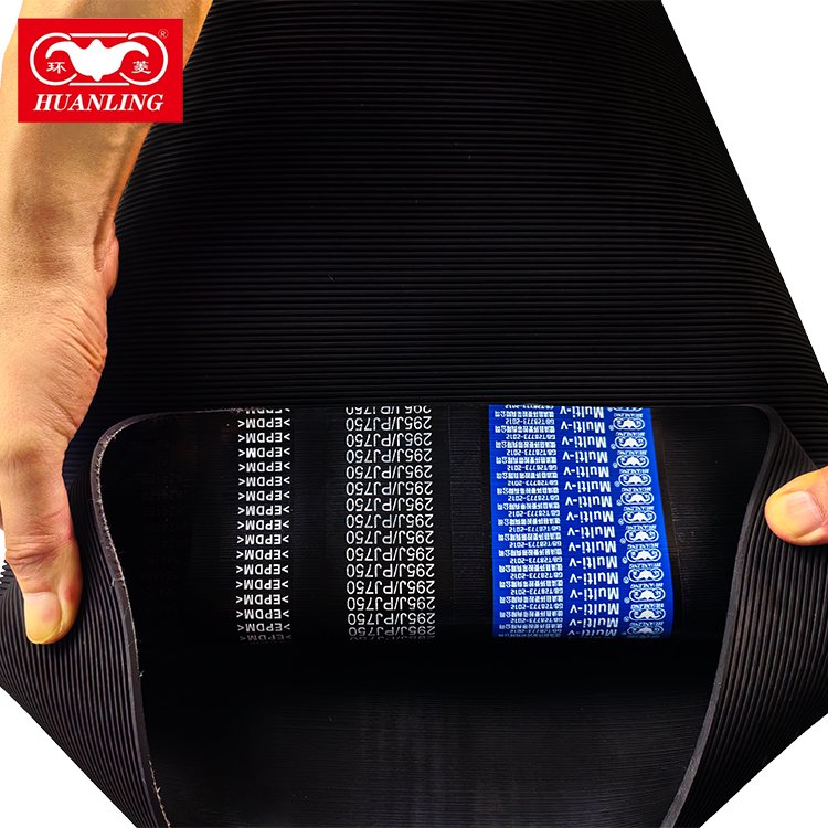 High Quality Black Rubber Belt Auto PJ Ribbed Belt Custom Heat-Resistant Transmission Belts