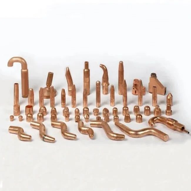 Weld Electrode for Spot Welding Copper Alloy Electrodes Shanks Robot Resistance Welding Accessory Electrode Tips