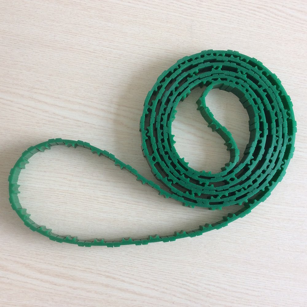 T10-3040 yellow PU timing belt with button for carding machine