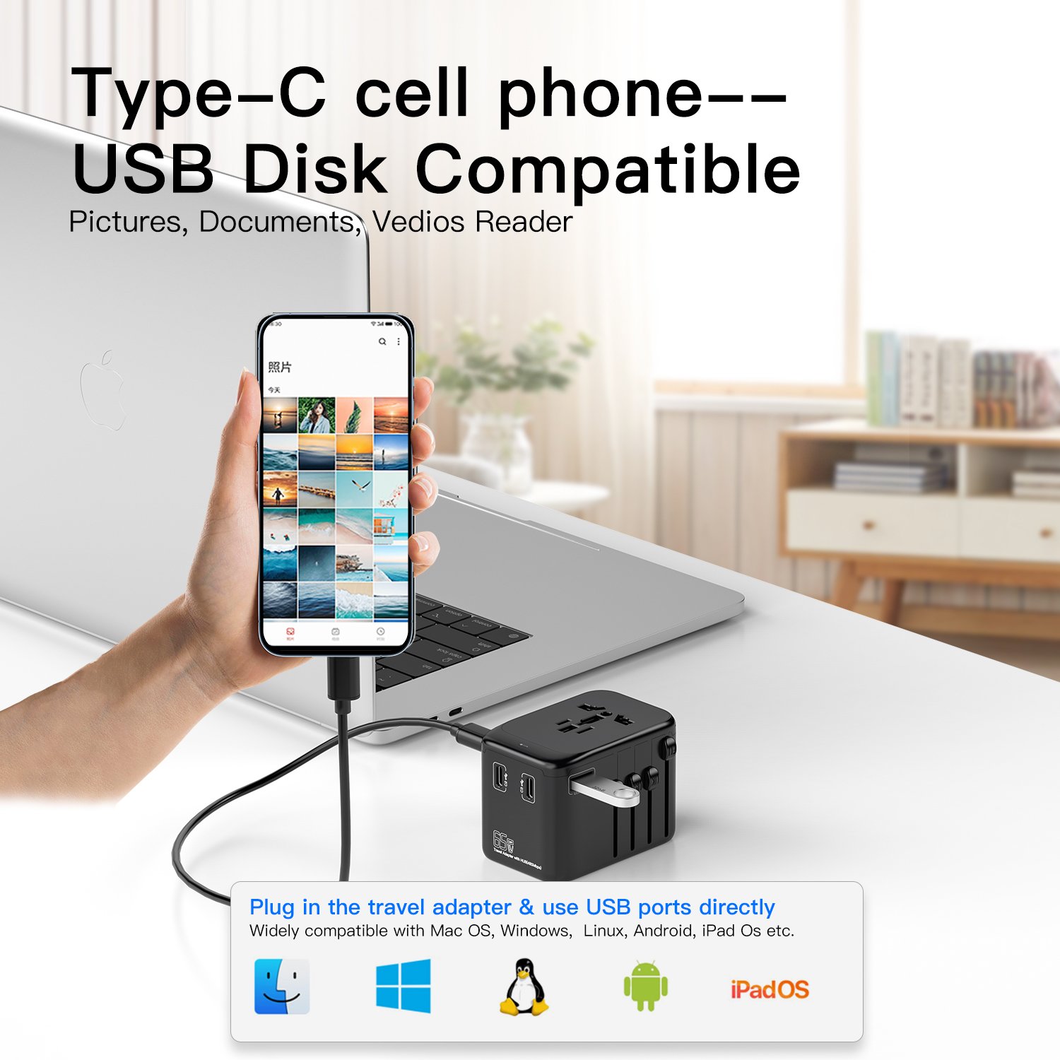 Wall Power Travel Adaptor type c ultrafast usb chargers universal travel adaptermobile charging adapter universal plug adapter