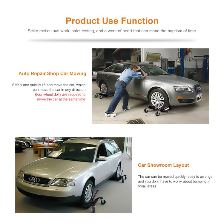 Car Mover 9 Inches Wheel Dolly (Galvanized and Aluminium) Hydraulic Position Jack