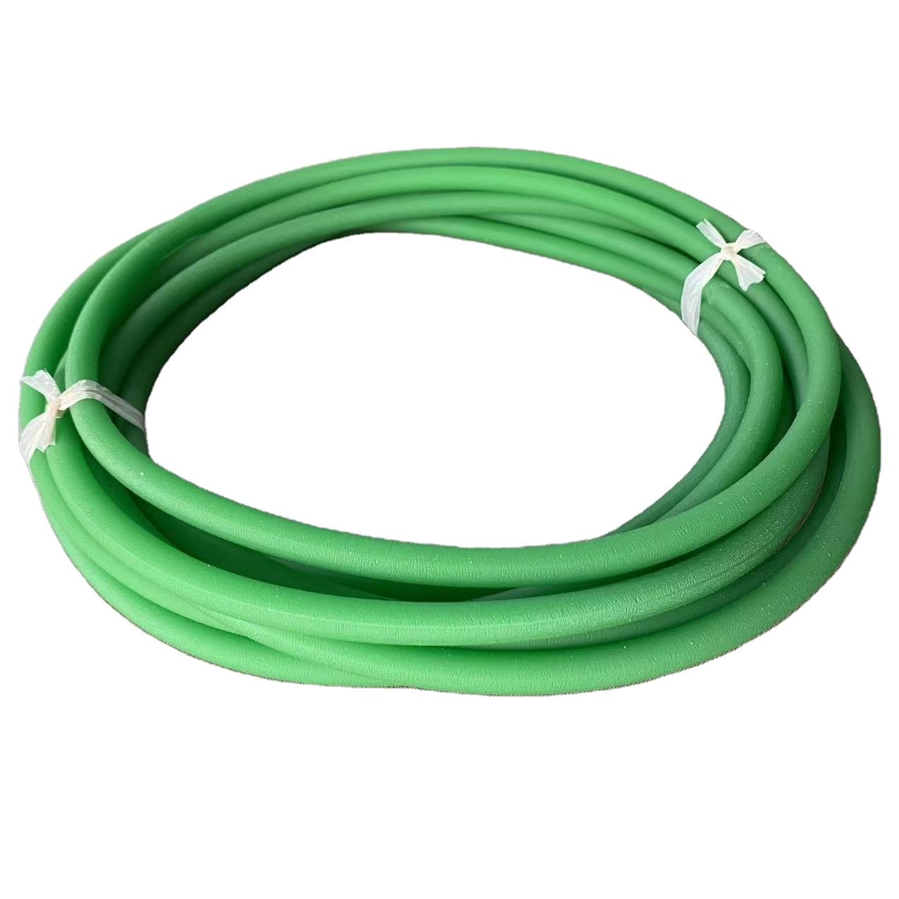 matt green pu round transmission belt for husk machine