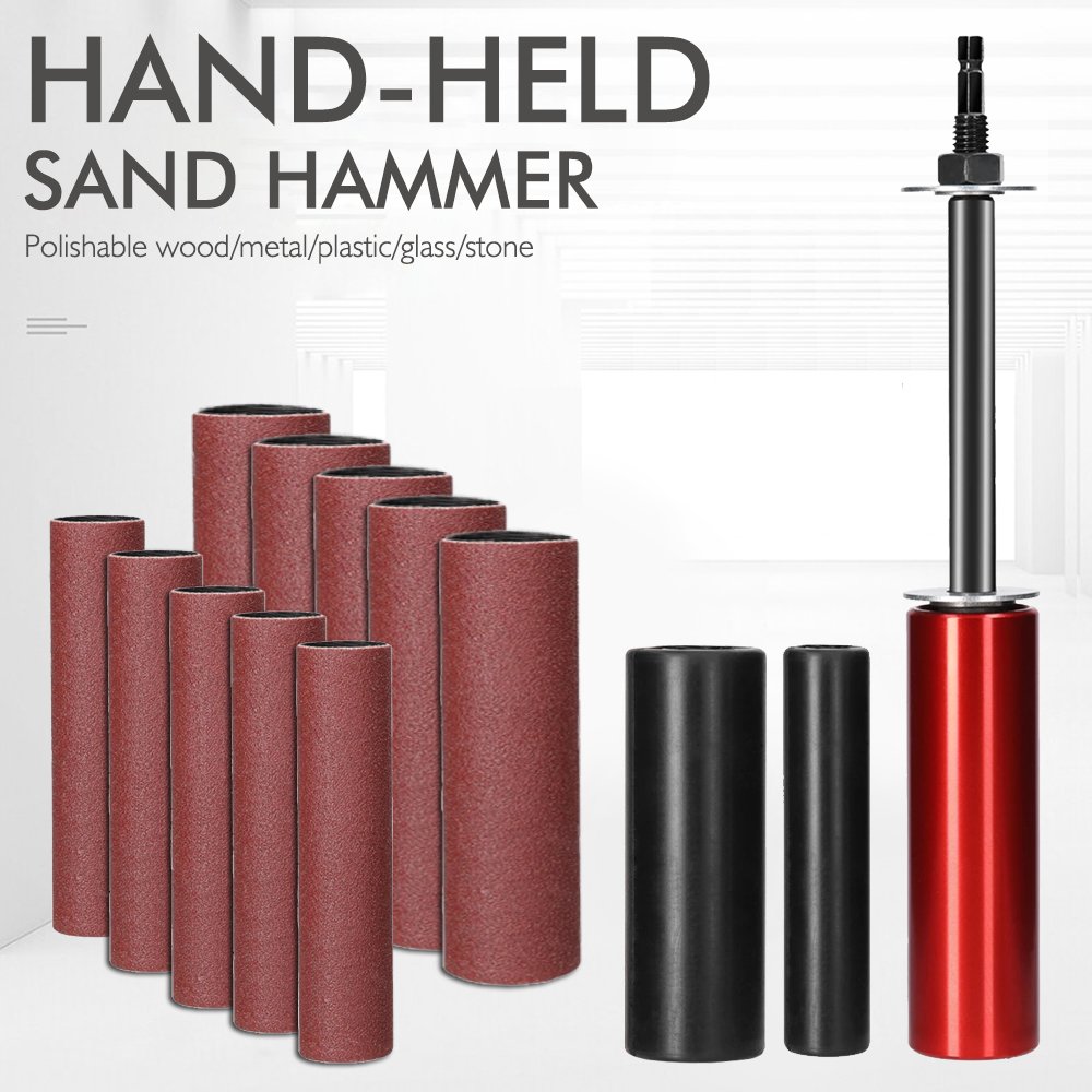 New factory direct sales 10 belt 5 large 5 small belt sander sanding rod sandpaper