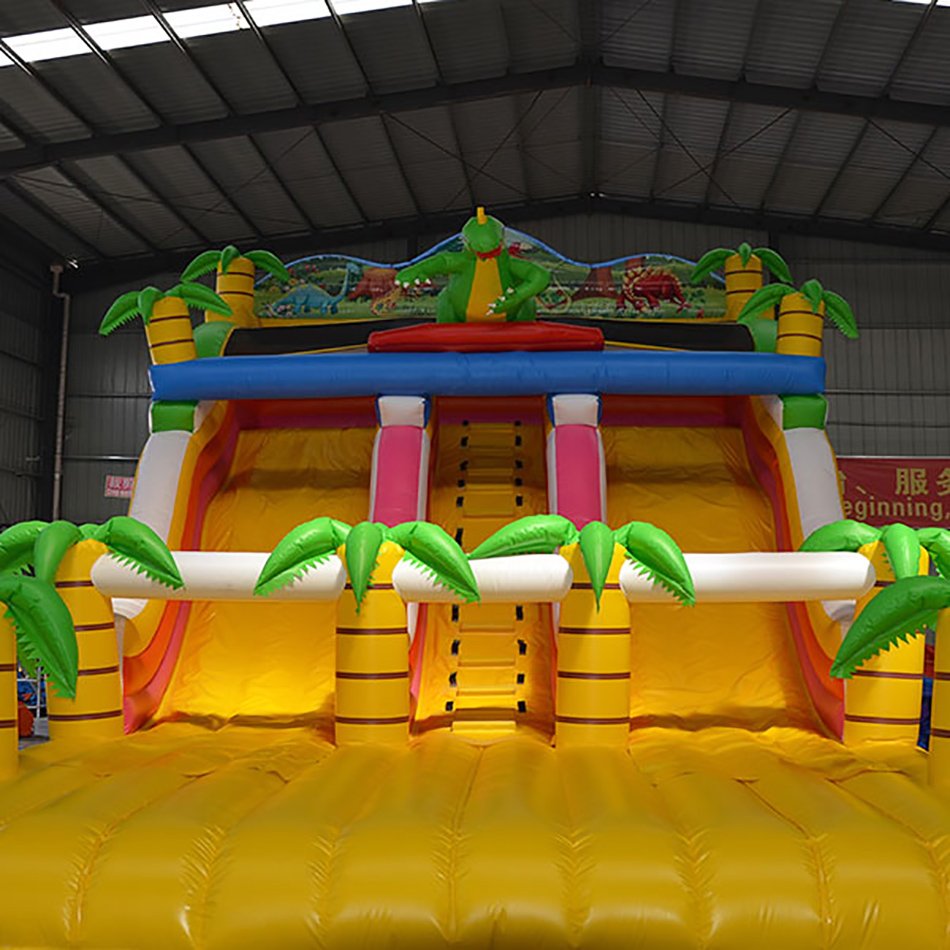 Outdoor Large Video Game Inflatable Water Slide With Pool Inflatable Body Touch Game