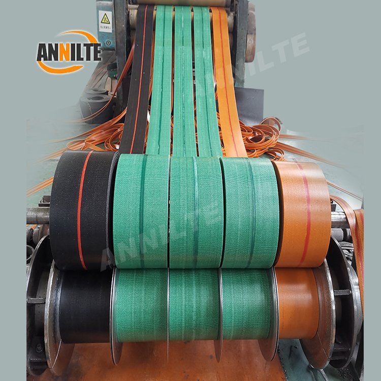 Annilte nylon flat transmission belt china Rubber /Canvas Flat conveyor Belts For Farming Machines