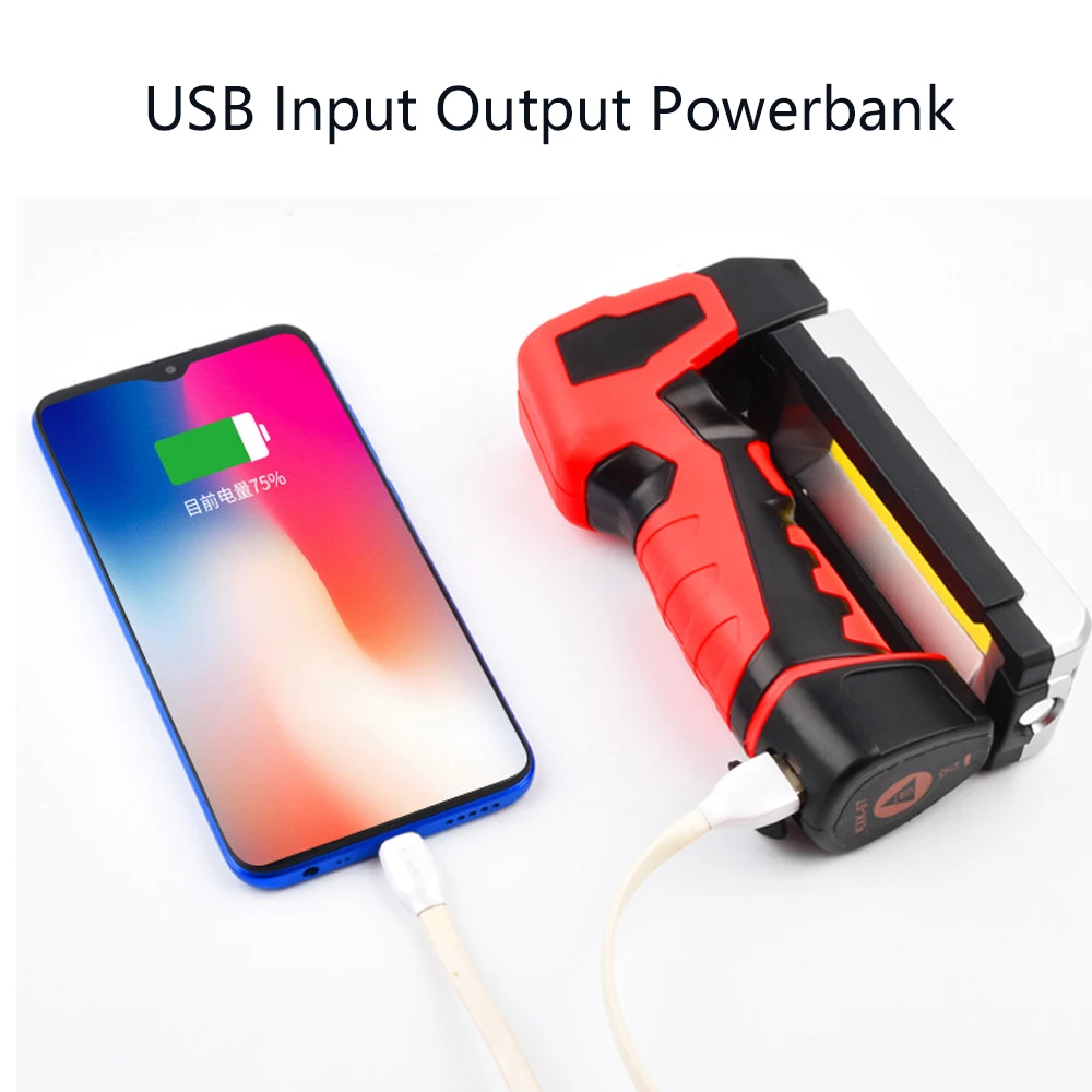Multifunctional Car Repair Handheld Lamp Cob Portable Usb Rechargeable Abs Body Camping Led Torches Working Lights Flashlights