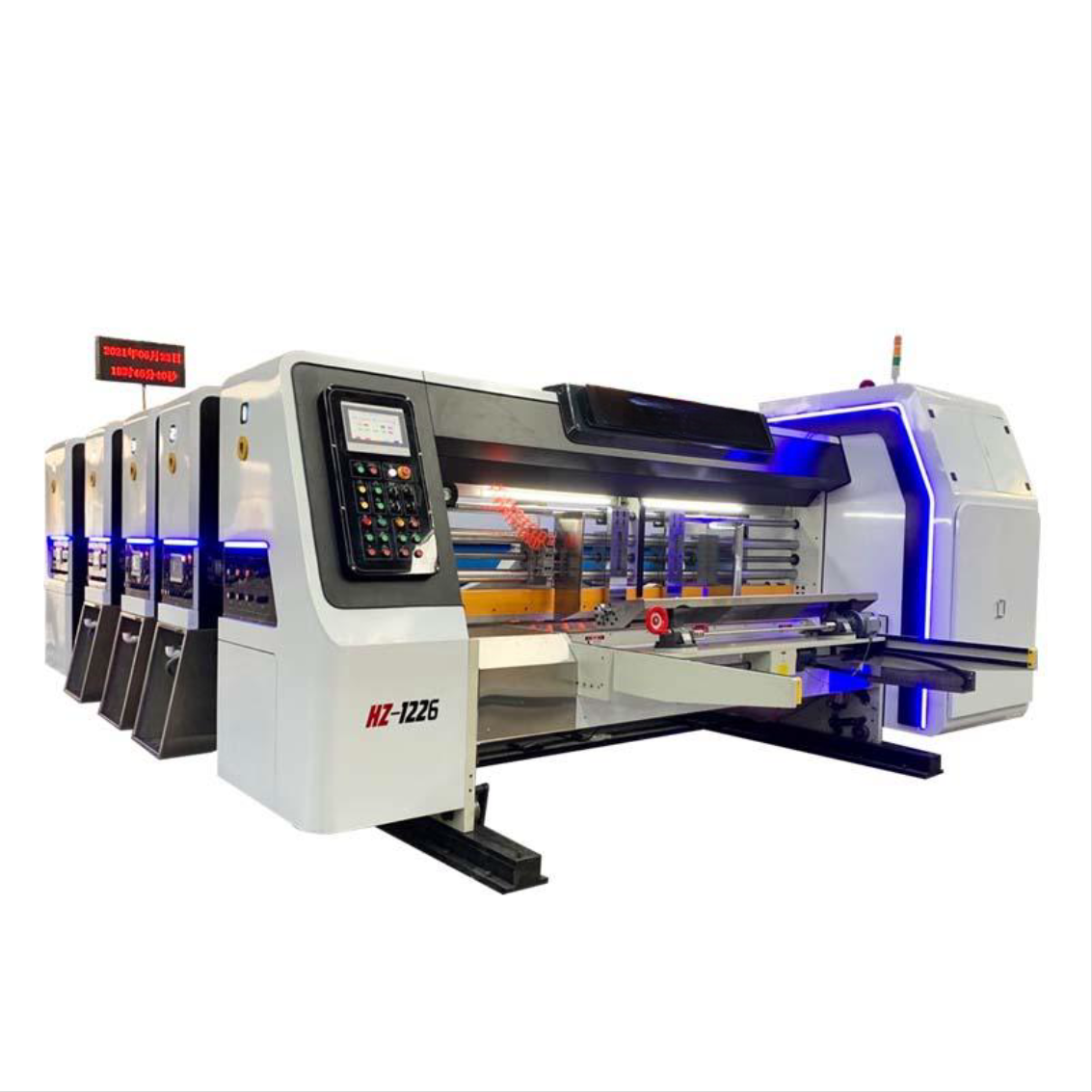 Carton Box Making Machine With Flexo Printer Slotter Die-Cutting Technology