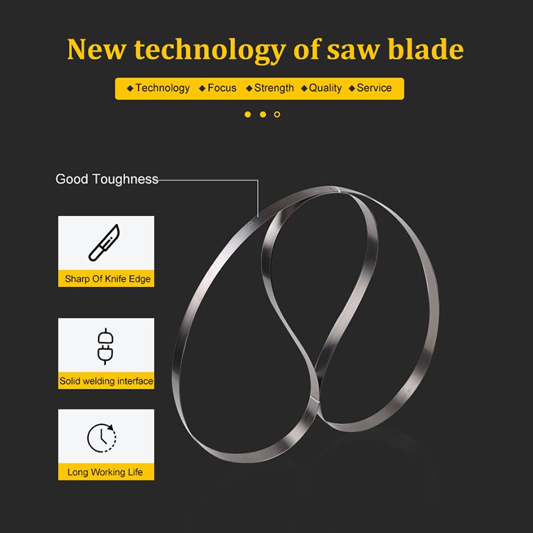 Support custom size High Frequency Welded Carbon Steel Band Knife saw Blades For Paper Cutting