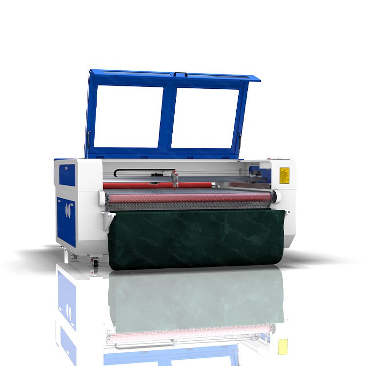 Hot sale LM-1610 CCD camera Co2 fabric laser engraving cutting machine with smooth cutting edge