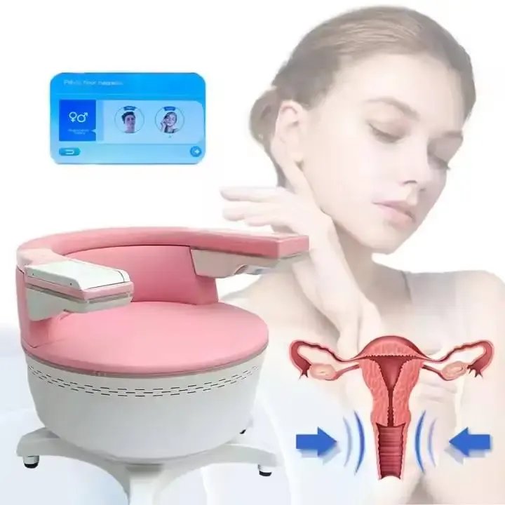 Pelvic Floor Pink Chair Strengthening Pelvic Muscle Promote Postpartum Repair Ems Pelvic Floor Chair for Home Salon Use