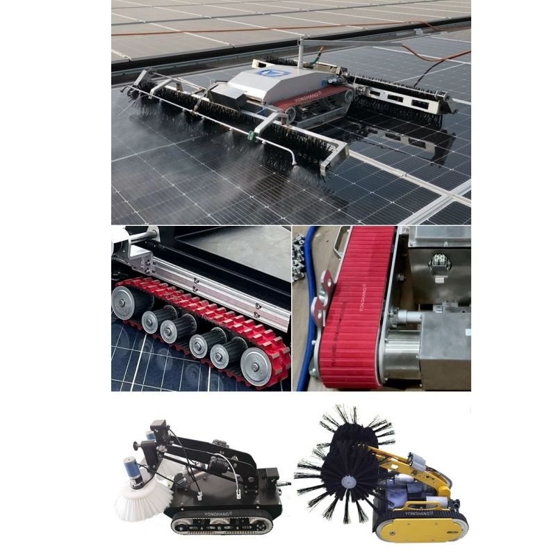 Robot Rubber Track Special Tools Crawling Belt Anti Slip Wear-resistant Synchronous Timing Belts For Solar Panel Cleaning Robot