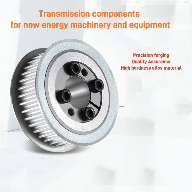 High Quality T STD HTD 5M 8M Nylon Transmission Timing Belts with Custom Pulleys OEM Support Made Steel Aluminum Stainless Steel