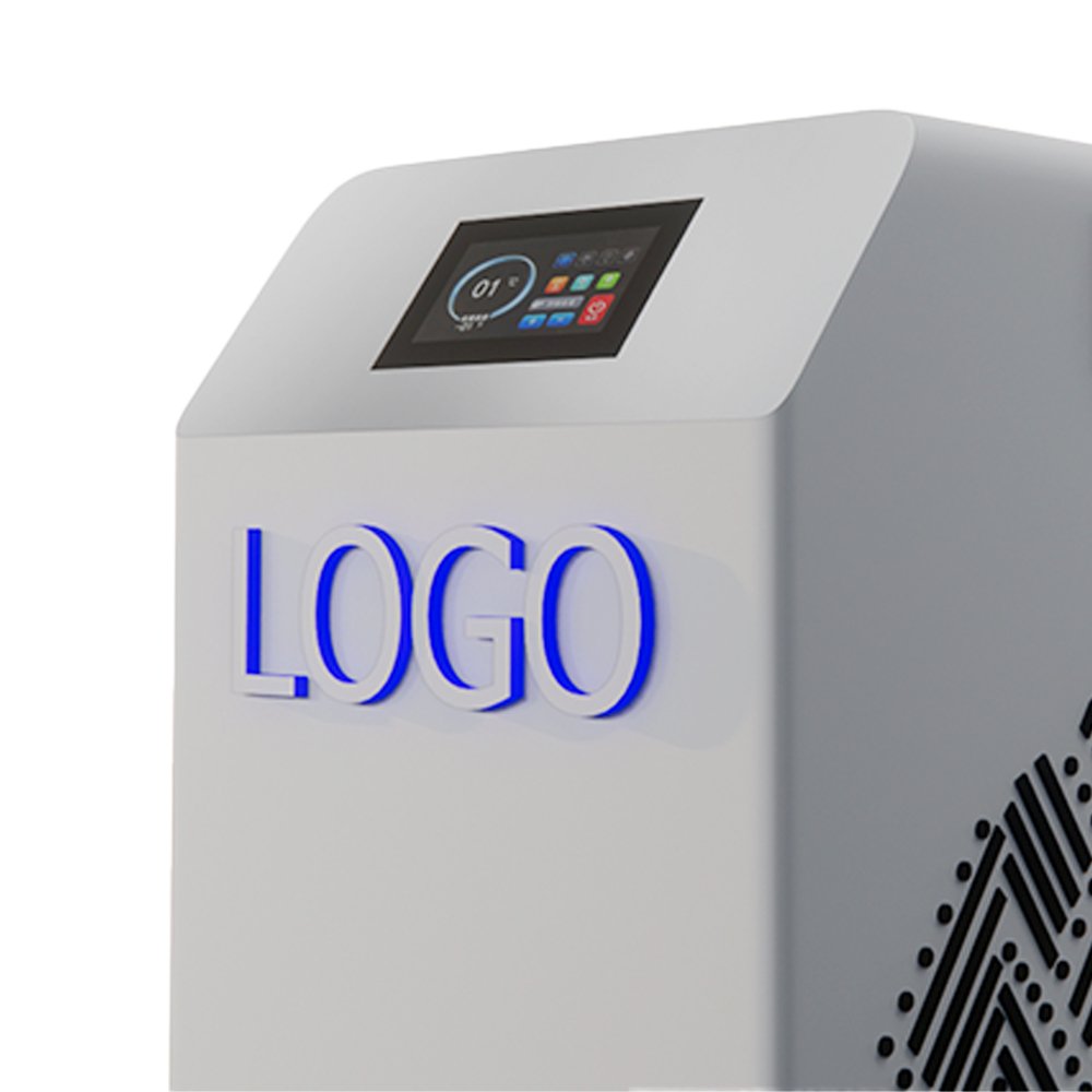 2024 New Custom Logo Athlete Fitness Recovery Filter Ozone Cycle Use Water Cooled Cold Plunge 220v Pump Ice Bath Chiller