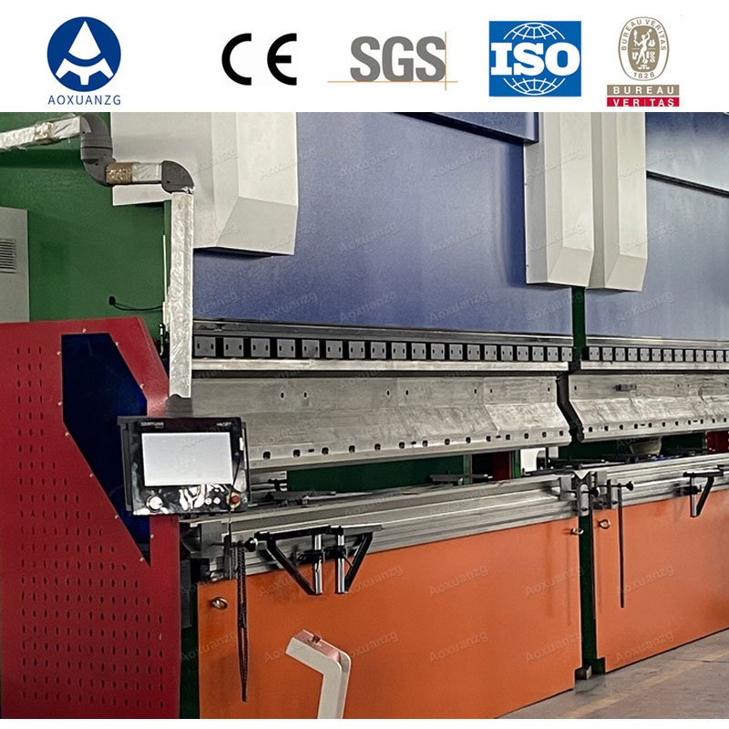 WC67K-2X800T5000MM Ten meters Conical Tandem Nc Press Brake Machine Hydraulic For Light Pole Flag Rod Production