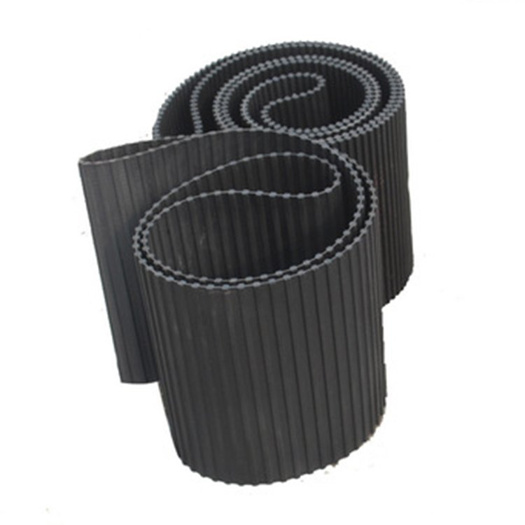 Black Tooth Belt Double Sided Teeth H Rubber Timing Belt Customized Industry Transmission Belt