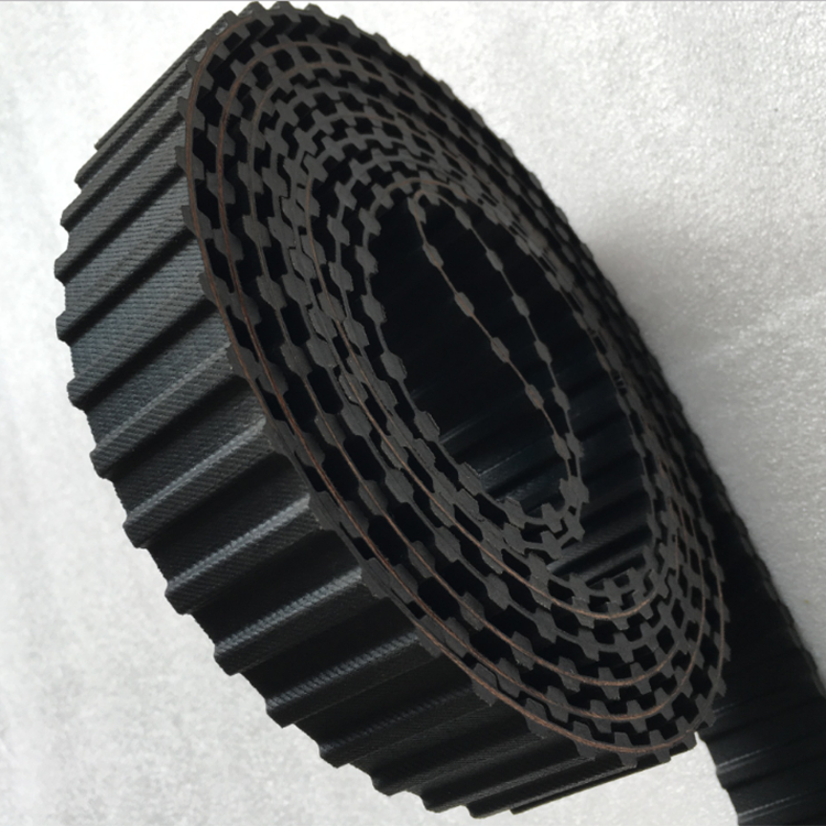 Black Tooth Belt Double Sided Teeth H Rubber Timing Belt Customized Industry Transmission Belt