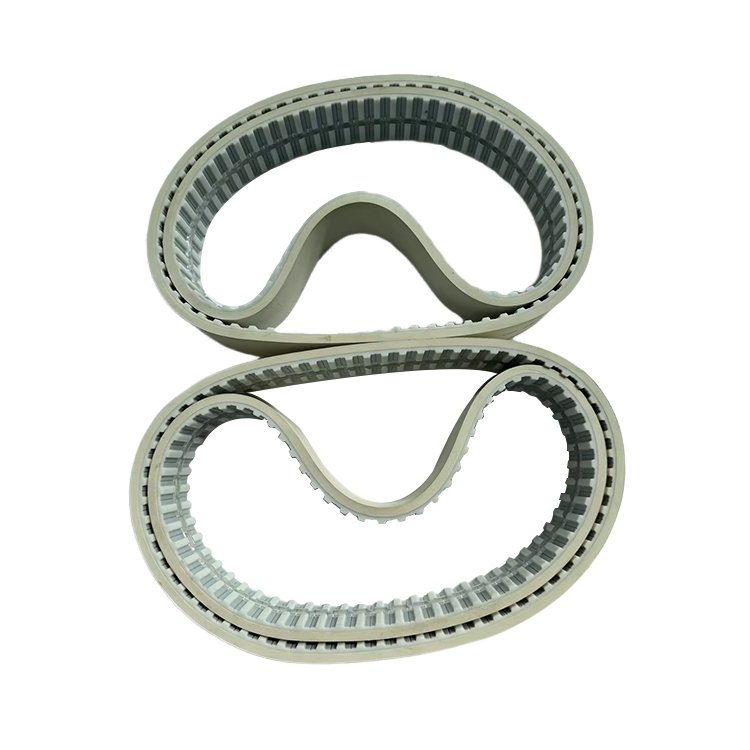 50H-825.5+5T White PU Timing Belt with Transparent Guide Strip 6-4 for Solar Panel Cleaning Robot Synchronous Belt