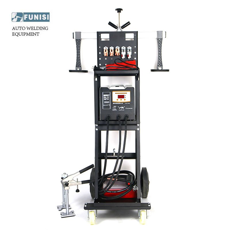 FUNISI Aluminum Body Dent Puller Machine Portable Spot Welding Machine With Dent Puller Repair F6100 Bodyshop Equipment