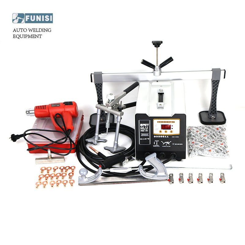 FUNISI Aluminum Body Dent Puller Machine Portable Spot Welding Machine With Dent Puller Repair F6100 Bodyshop Equipment