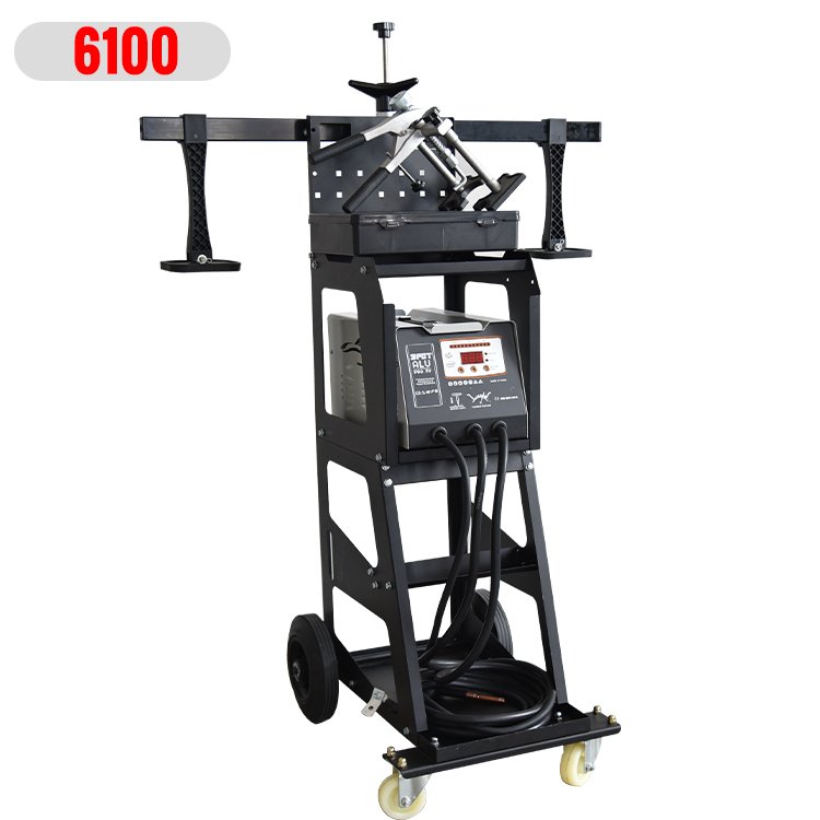 FUNISI Aluminum Body Dent Puller Machine Portable Spot Welding Machine With Dent Puller Repair F6100 Bodyshop Equipment