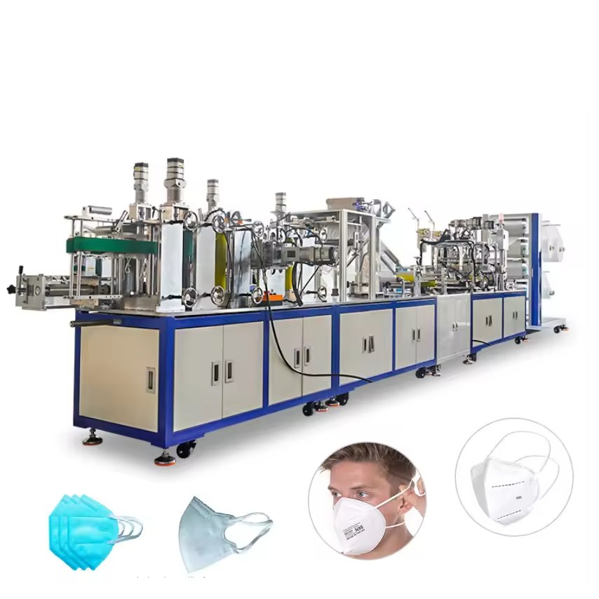 Premium FFP3 Mask Machine Respirator Mask Manufacturing Machine N95 Stapled Cup Mask Maker Machine