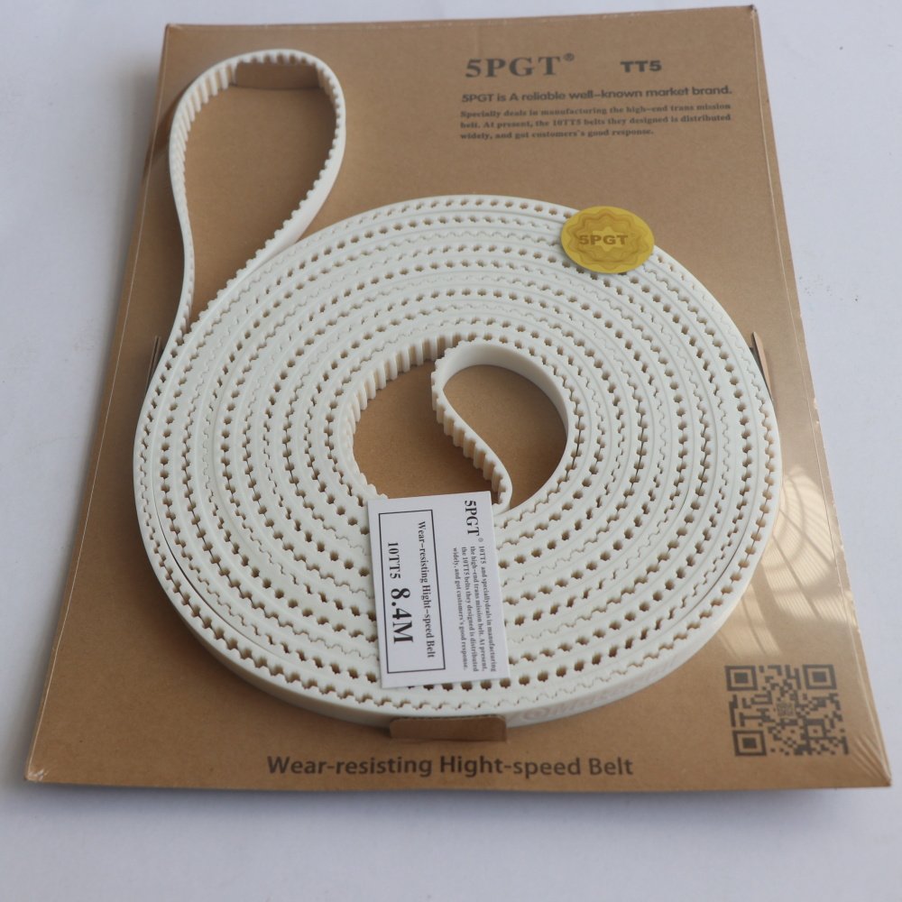 TT5 PU Polyurethane Timing Transmission Conveyor Flex Belt blue White close loop timing belt