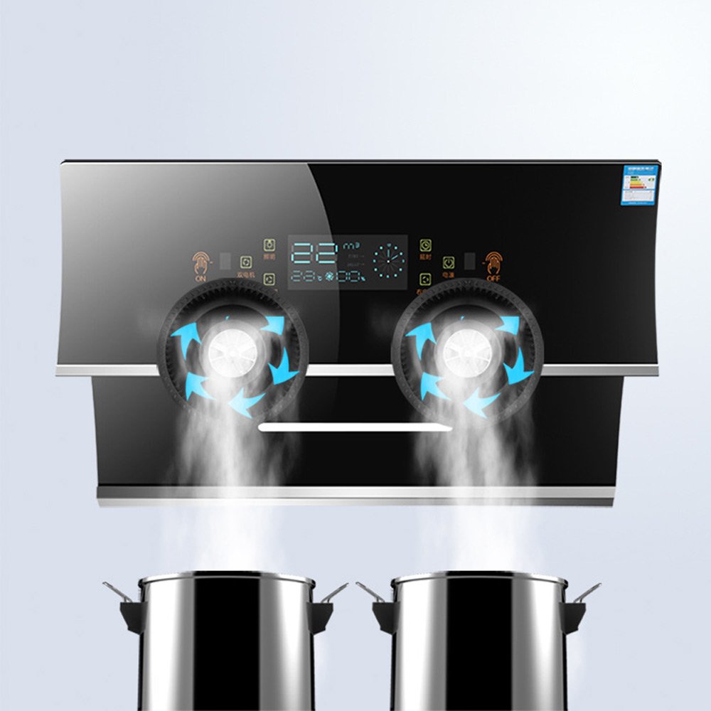 Kitchen Suction Host Household Range Hood Side Suction Range Hood Kitchen Automatic Cleaning Exhaust Hood 750MM
