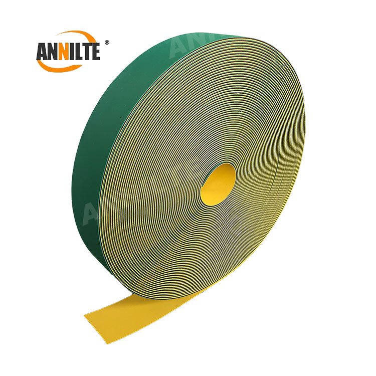 Annilte Flat Belt 1.6mm PU Conveyor Belt Green/white Conveyor Belt for Paper Industry