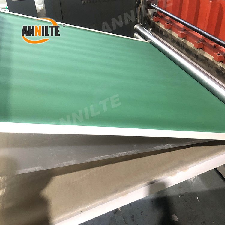 Annilte Flat Belt 1.6mm PU Conveyor Belt Green/white Conveyor Belt for Paper Industry
