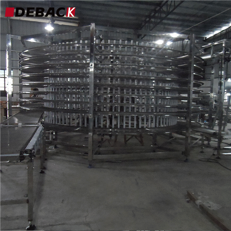 Spiral Cooling/Proofing Tower Conveyor Air Cooler for Toast Bread Production Line High Efficiency Refrigeration Equipment