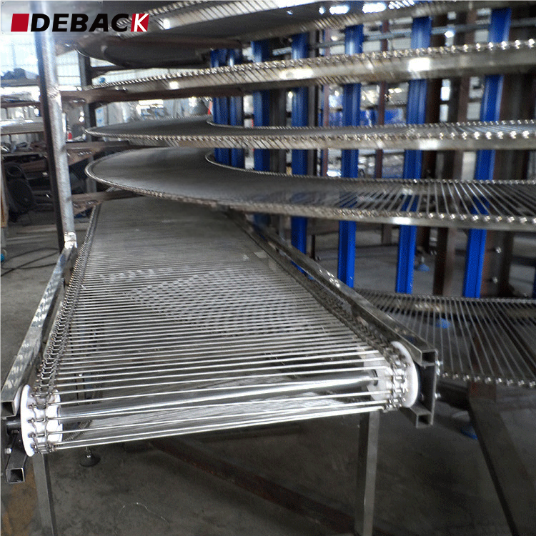 Spiral Cooling/Proofing Tower Conveyor Air Cooler for Toast Bread Production Line High Efficiency Refrigeration Equipment