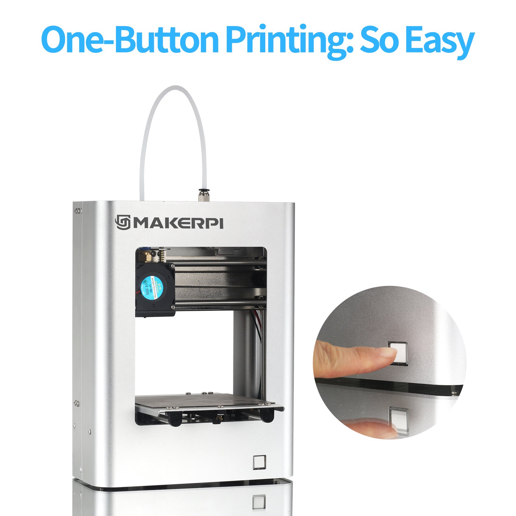 MakerPi M1 Multi functional Thermodynamic Design Nozzle Hot End Structure 3d printer FDM Children