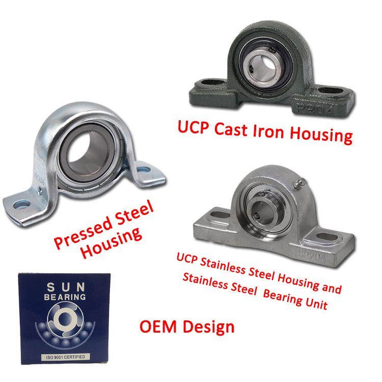 12mm mounted unit bearing UP001 bearing
