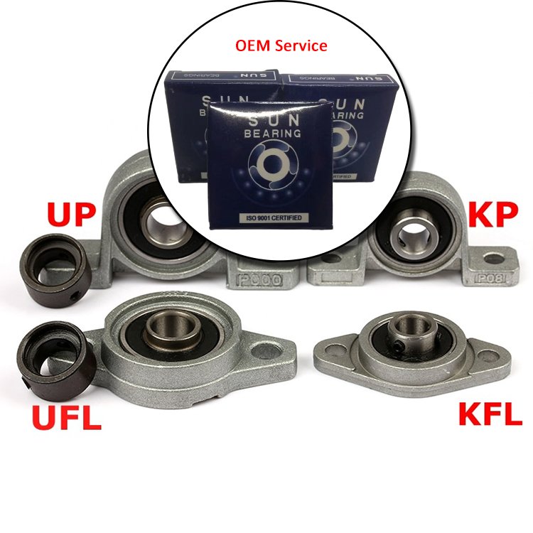 12mm mounted unit bearing UP001 bearing