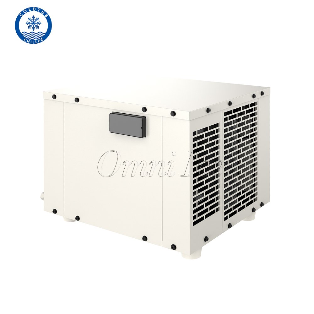 2024 Easy to Operate Cooling Machine 0.6HP 0.8HP Small Cold Plunge Ice Bath Water Chiller With Water Pump