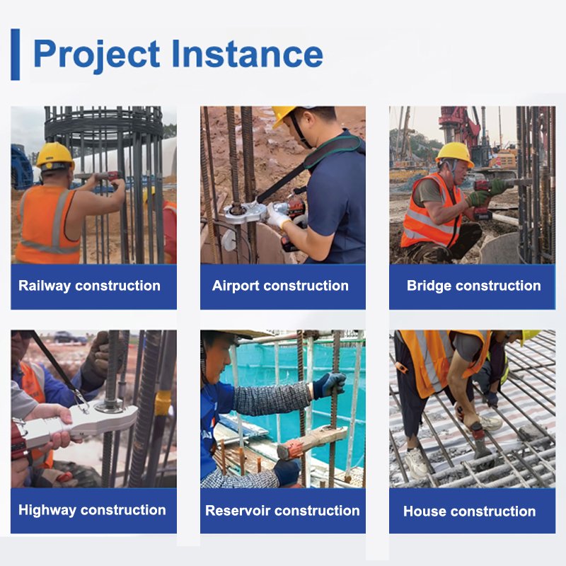 Concrete Construction Accessories Quick Connect Cold Rolled Rebar Connecting Torque Wrench Electric Rebar Coupler Wrench