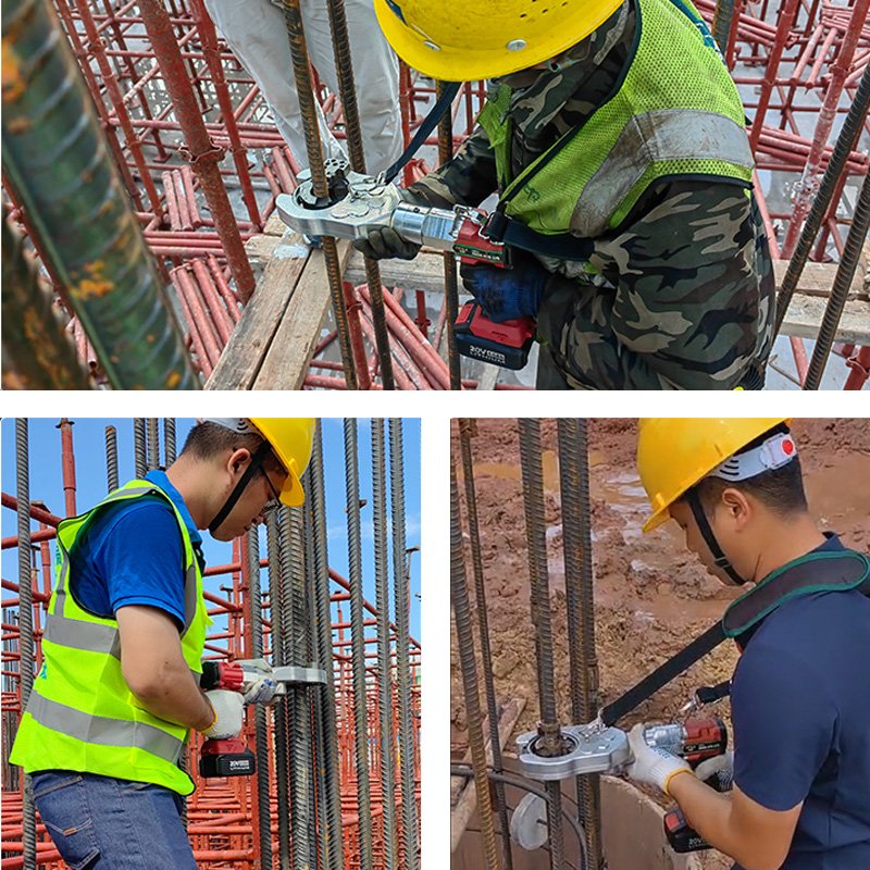 Concrete Construction Accessories Quick Connect Cold Rolled Rebar Connecting Torque Wrench Electric Rebar Coupler Wrench