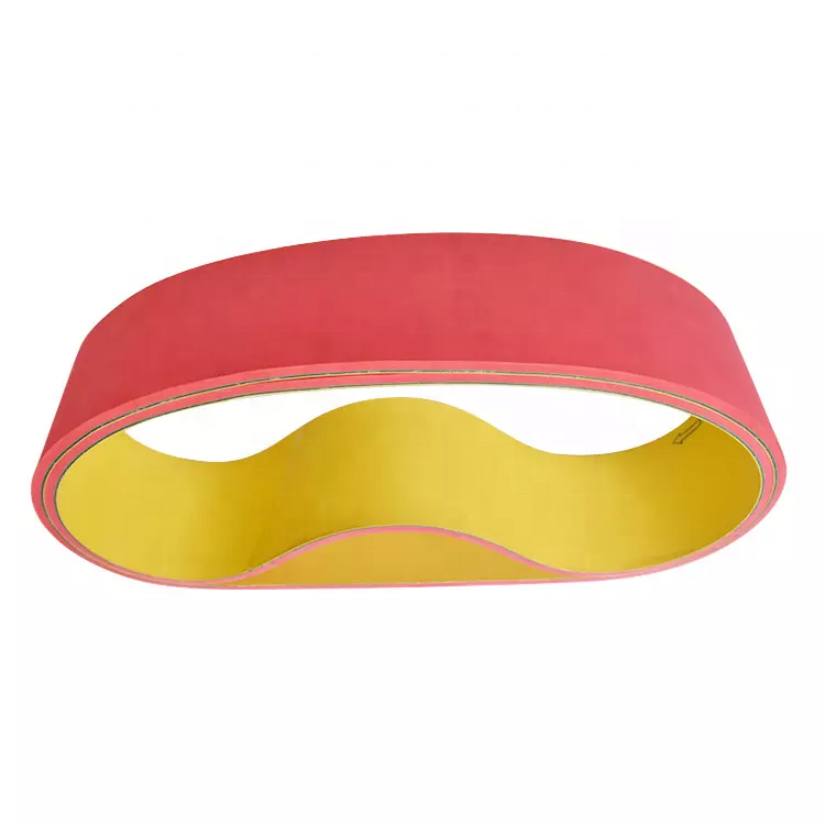 Sheet base belt with red rubber folder gluer conveyor belt for carton factory