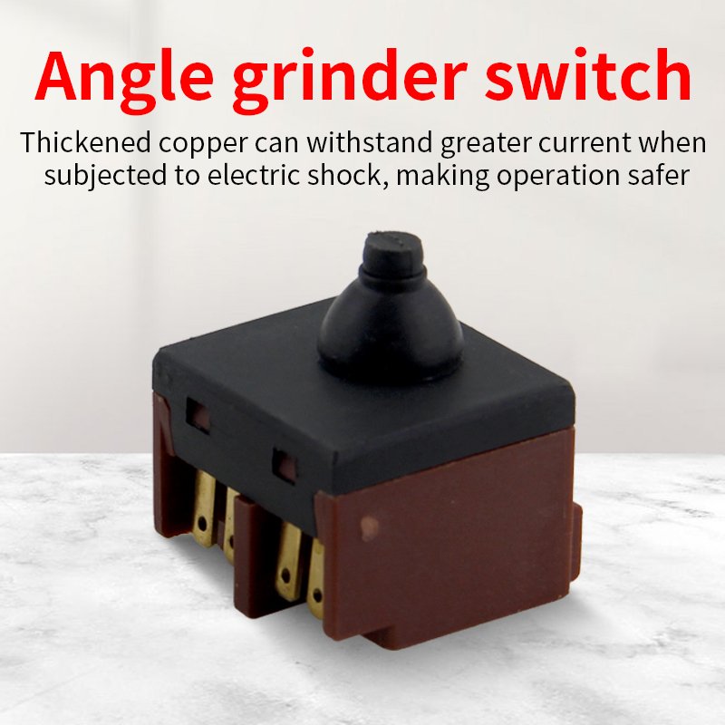 100 Type Angle Grinder with Power Button Switch Electric Grinding Wheel Cutting Machine Front Rear Access Tool Accessories