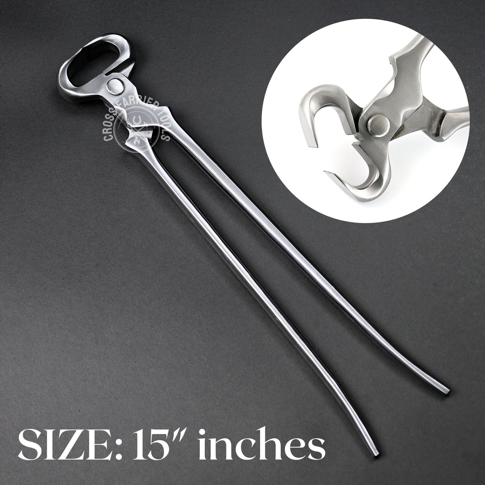 Top Quality Farrier Tool 15" Hoof Nipper Animal Veterinary Instruments Hoof Horse Shoe Nail Cutter with sharp Cutting Edges