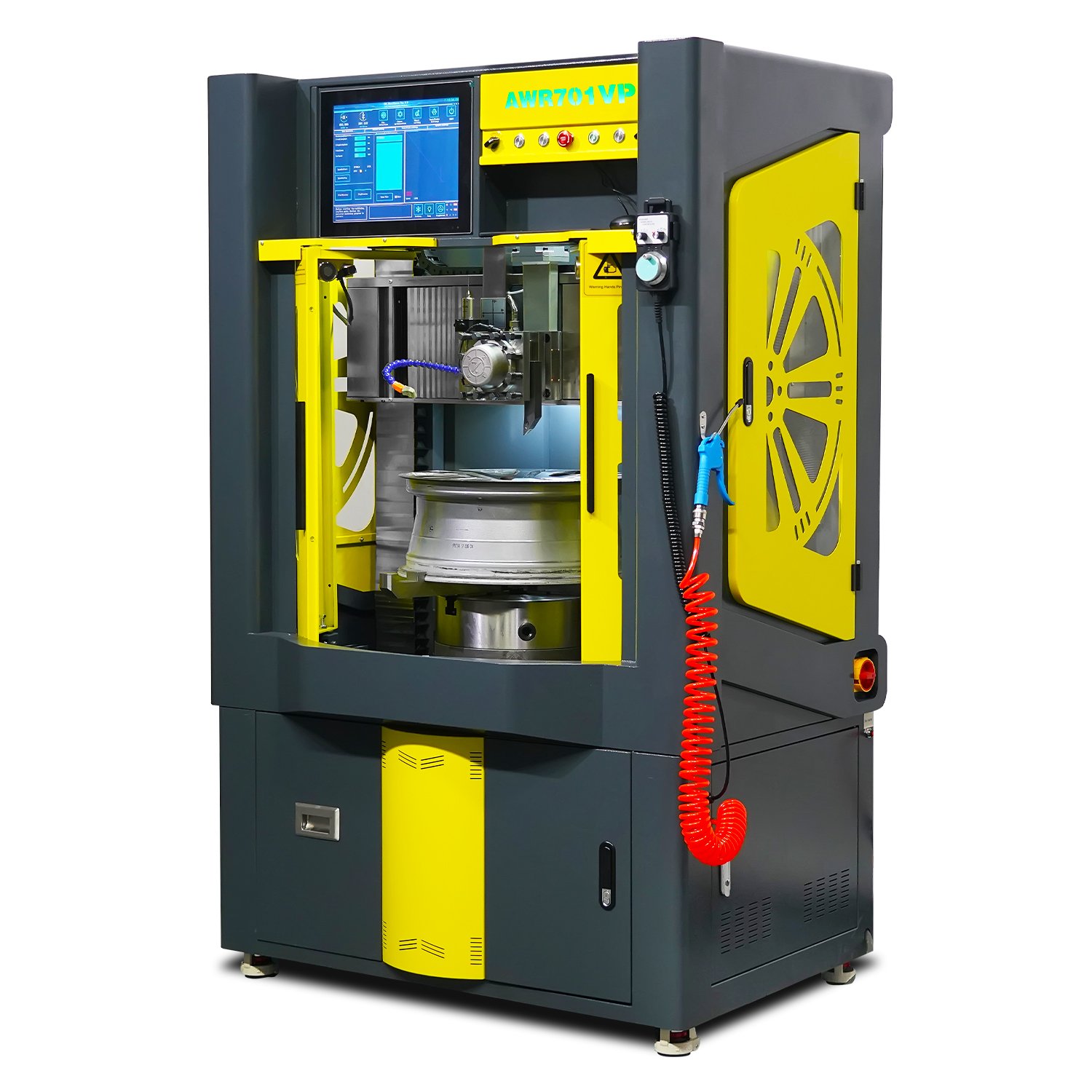 Alloy Wheel Mobile Repair Machine AWR701VP with Small Body and Easy-to-move Foma Wheels Max. Cutting Size Is 30''