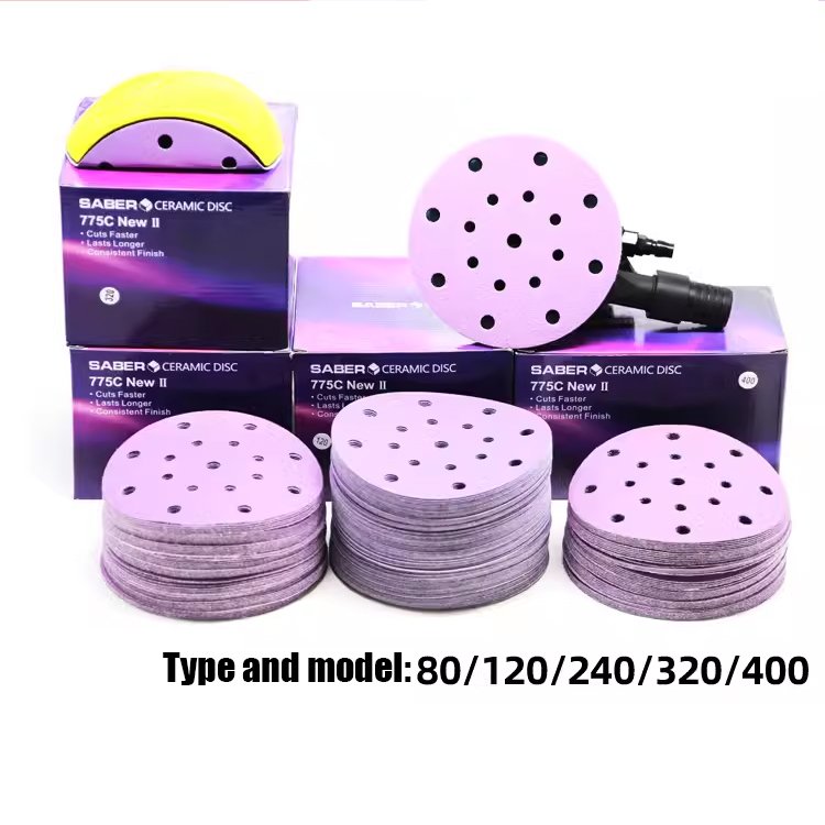 6 Inch Dry Sand Paper 80 120 240 320 400 Grit Abrasive Sandpaper for Orbital Sander Sanding Sandpaper