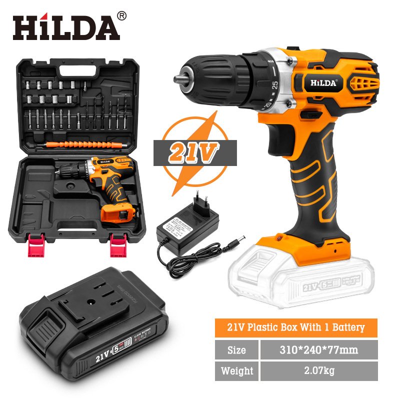 Wholesale Lithium Battery Soft Handle 32nm 10mm 1.3ah 1.5ah 2.0ah 21v Power Tools Electric Cordless Screwdriver And Drill