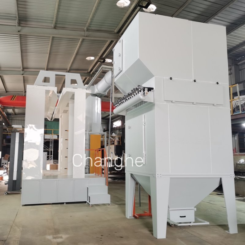 Automatic Fast Color Change PP Anti Static Powder Coating Booth Paint Machine Big Cyclone Powder Recovery Spray Booth Chamber