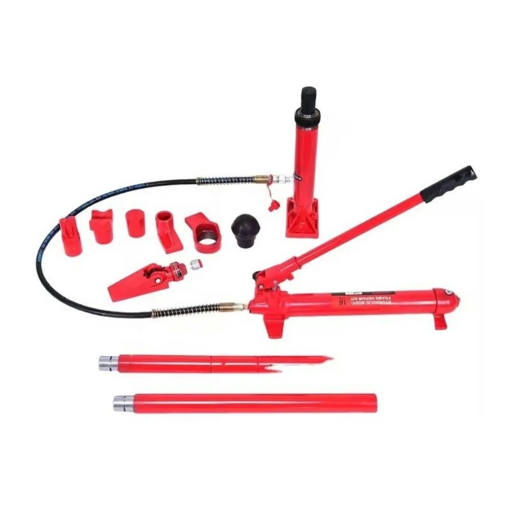 10 Ton Hydraulic Portable Power Body Frame Repair Kits Auto Shop Tool Lift Equipment