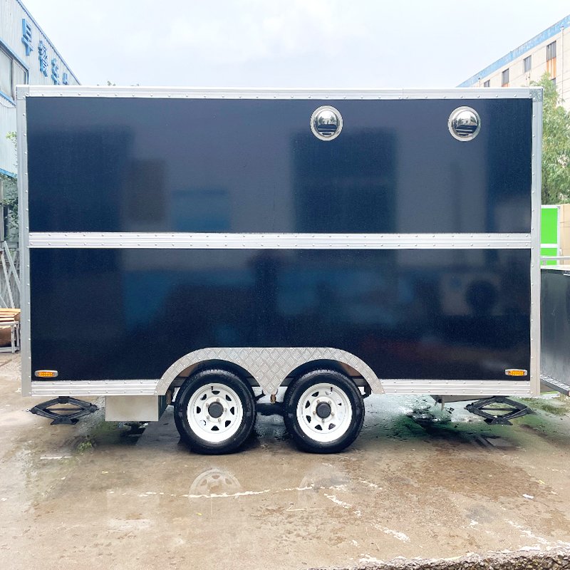 Hot Sale Square New Design Fast Delivery Mobile Coffee Trailer Hot Dog Ice Cream Food Truck for Sale