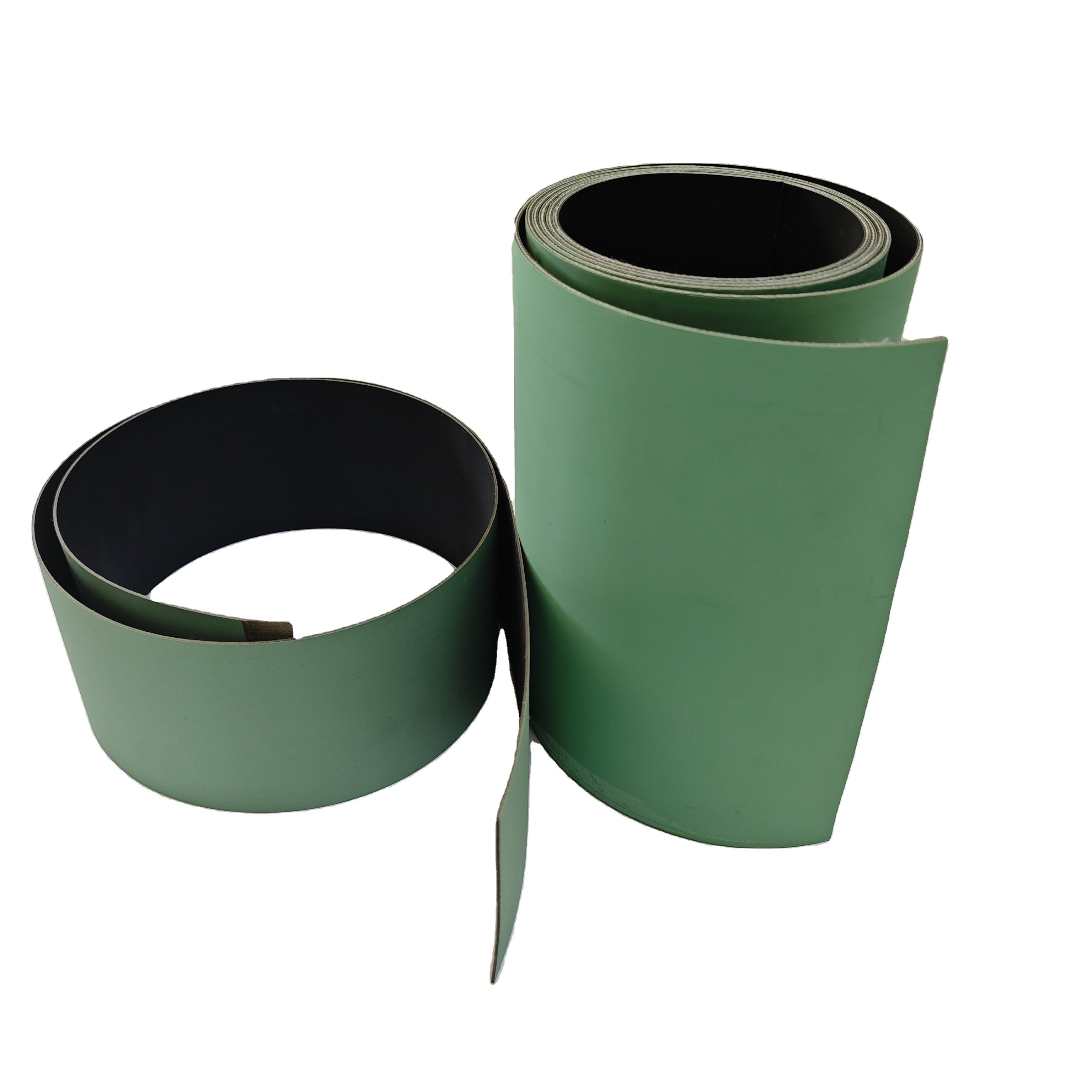 2.5mm Printer belt Polyester Finger serrated joint light green power transmission flat belt
